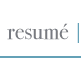resume