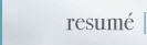 resume